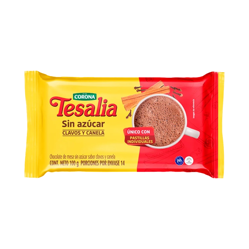 CHOCOLATE TESALIA X 100 GR
